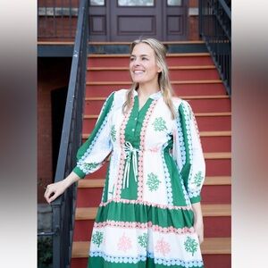 Lavi By Majolavi Paloma Dress - Coral Stripe Size Small